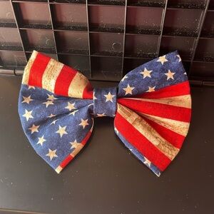 Handmade Rustic flag bow